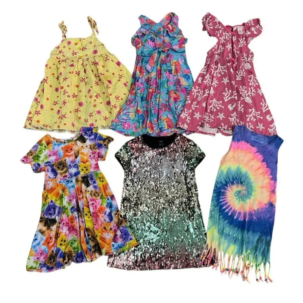 GIRLS CLOTHING MINI WARDROBE Size 5/6 Dresses Jumpers Outfits Sweaters BUNDLE